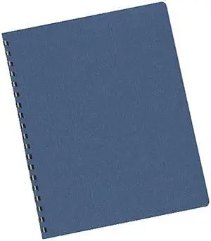 52113 Fellowes Linen Texture Binding System Covers, 11-1/4 x 8-3/4, Navy, 200/Pack
