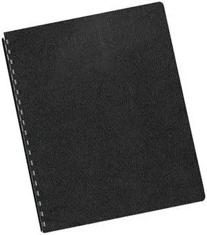 52146 Fellowes Executive Presentation Binding System Covers, 11-1/4 x 8-3/4, Black, 50/Pack