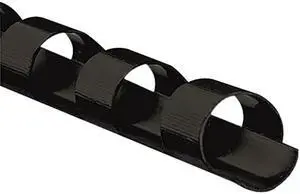 52320 Fellowes Plastic Comb Bindings, 1/4" Diameter, 20 Sheet Capacity, Black, 25 Combs/Pack