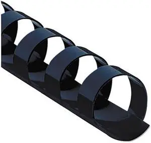 52501 Fellowes Plastic Comb Bindings, 1/2" Dia, 90 Sheet Capacity, Navy Blue, 100 Combs/Pack