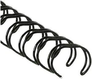 52539 Fellowes Wire Bindings, 1/4" Diameter, 35 Sheet Capacity, Black, 25/Pack