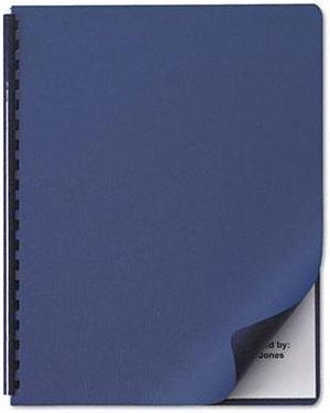 2001513 GBC Linen Textured Binding System Covers, 11-1/4 x 8-3/4, Navy, 50/Pack