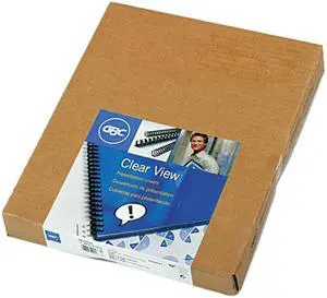 2020025 GBC Clear View Presentation Binding System Cover, 11 x 8-1/2, Clear, 100/Box