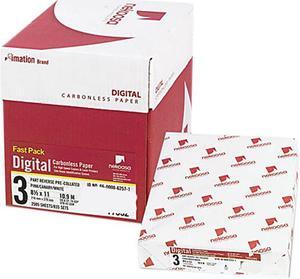 Nekoosa Digital Carbonless Paper, Reverse, Letter, Three Colors, 2500 Sheets per Carton