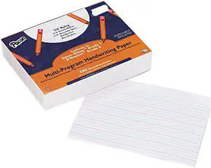 Pacon Multi-Program Handwriting Paper, Grades K/1, 5/8" Rule, White, 500 Sheets/Ream