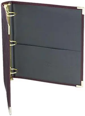 Samsill 15154 Classic Collection Ring Binder Portfolio, 11 x 8-1/2, 1-1/2" Capacity, Burgundy