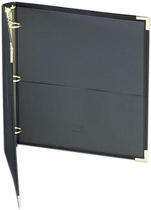 Samsill 15130 Classic Collection Ring Binder Portfolio, 11 x 8-1/2, 1" Capacity, Black