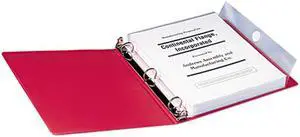 Smead 89500 Poly Ring Binder Pockets, 9 x 11-1/2, Clear, 3/Pack