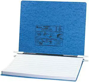 ACCO 54072 Pressboard Hanging Data Binder, 14-7/8 x 11 Unburst Sheets, Light Blue