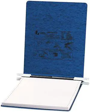 ACCO 54113 Pressboard Hanging Data Binder, 9-1/2 x 11 Unburst Sheets, Dark Blue