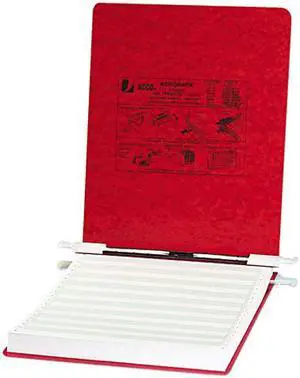 ACCO 54119 Pressboard Hanging Data Binder, 9-1/2 x 11 Unburst Sheets, Executive Red