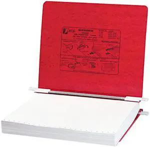 ACCO 54129 Pressboard Hanging Data Binder, 11 x 8-1/2 Unburst Sheets, Executive Red