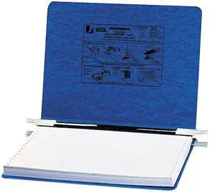 ACCO 54133 Pressboard Hanging Data Binder, 12 x 8-1/2 Unburst Sheets, Dark Blue