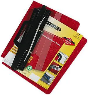 ACCO 55261 3-Hole Laser Printer Hanging Expandable Binder, 8-1/2 x 11, Red