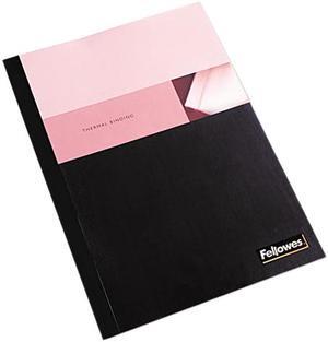 Fellowes Thermal Presentation Covers - 1/2", 120 sheets, Black