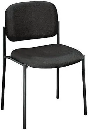 HON HVL606 (VL606VA10) Armless Guest Chair, 32.80" x 21.50" x 21.00", Black