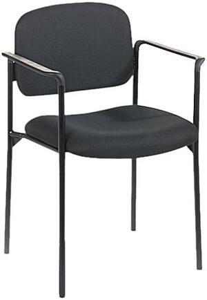 HON VL616VA10 Guest Chair with Arms, Black