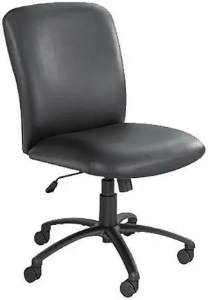 Safco 3490BV Uber Series Big/Tall Swivel/Tilt High-Back Chair, Vinyl, Black