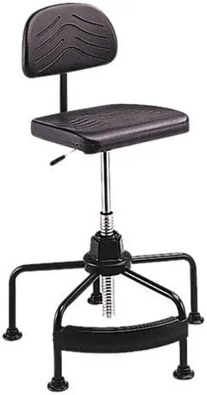 Safco 5117 Task Master EconoMahogany Industrial Chair, Black