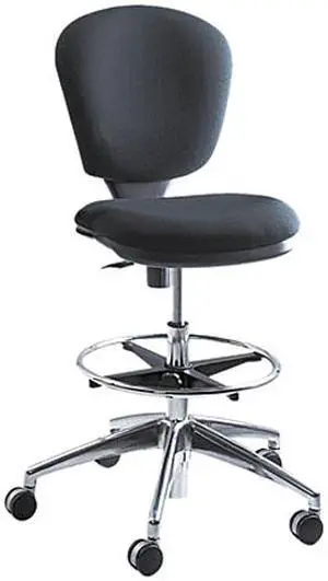 Safco 3442BL Metro Extended Height Swivel/Tilt Chair, 22-33" Seat Height, Black/Fabric