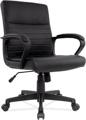 Alera Breich Series Manager Chair, Supports Up to 275 lbs, 16.73" to 20.39" Seat Height, Black ALEBC42B19