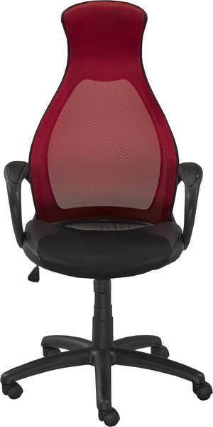 Brassex Office Chair - Black/Red (528-RED)