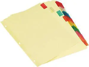 Universal UNV21872 Insertable Tab Index, 8-Tab, 11 x 8.5, Buff, 6 Sets