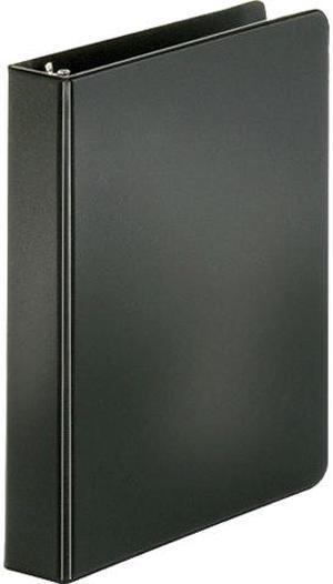 Business Source 28523BD Basic Round Ring Binders, 240-Sheet Capacity, 3 Ring Fastener, Black, 4 / Bundle