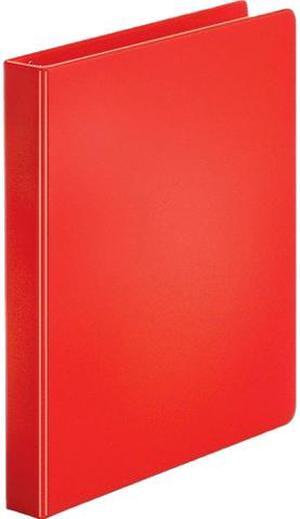 Business Source 28550BD Basic Round Ring Binders 225-Sheet Capacity, Red - 4 / Bundle