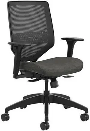 HON SVM1ALC10TK Solve Mesh Mid-Back Task Chair - Black Seat