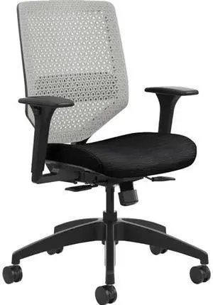 HON SVR1AILC10TK Solve Seating Charcoal Mid-back Task Chair - Midnight Seat