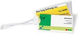 52034 Fellowes Laminating Pouches, 5 mil, 4 1/4 x 2 1/2, Tag Size, 50/Pack