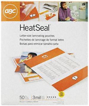 3745690 GBC HeatSeal Laminating Pouches, 3 mil, 9 x 11 1/2, 50/Box