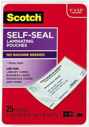 Scotch® Self-Sealing Laminating Sheets, 9.5 mil, 8-1/2 x