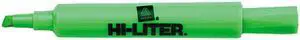 HI-LITER Fluorescent Desk Style Highlighter, Chisel Tip, Green Ink (Dozen)