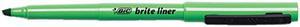 BIC BL11-GN Brite Liner Highlighter, Chisel Tip, Fluorescent Green Ink, 12 per Pack