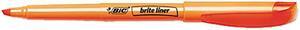 BIC BL11-OE Brite Liner Highlighter, Chisel Tip, Fluorescent Orange Ink, 12 per Pack