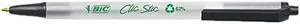 BIC CSEM11BK EcoLutions Clic Stic Ballpoint Retractable Pen, Black Ink, Medium, Dozen