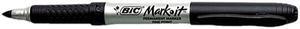 BIC GPM11-BK Mark-It Permanent Markers, Fine Point, Tuxedo Black, Dozen