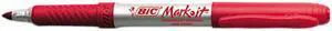 BIC GPM11-RD Mark-It Permanent Markers, Fine Point, Rambunctious Red, Dozen