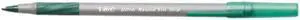 BIC GSMG11-GN Ultra Round Stic Grip Ballpoint Stick Pen, Green Ink, Medium, Dozen
