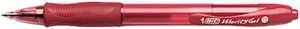 BIC RLC11-RD Velocity Roller Ball Retractable Gel Pen, Red Ink, Medium, Dozen