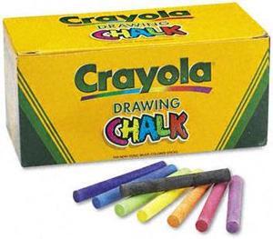 Crayola CYO510400 Colored Drawing Chalk Sticks, 3.2" L, 0.4" D, Assorted - 144/Box