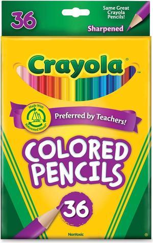 Crayola 68-4036 Long Barrel Colored Woodcase Pencils, 3.3 mm, 36 Assorted Colors/Set