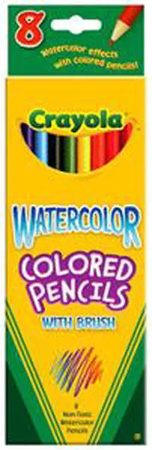 Crayola 68-4302 Watercolor Woodcase Pencils, 3.3 mm, 12 Assorted Colors/Set