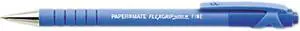 Paper Mate FlexGrip Ultra Retractable Ball Pen, Blue Ink, Fine, 0.70 mm (Dozen)