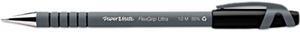 Paper Mate FlexGrip Ultra Stick Ball Pen, Black Ink, Medium, 1.0 mm (Dozen)