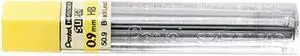 Pentel 50-9-HB Super Hi-Polymer Lead Refills, 0.9mm, HB, Black, 15 Leads/Pack