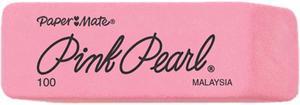 Paper Mate 70520 Pink Pearl Eraser, Medium, 24/Box