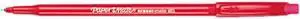 Paper Mate 3920158 Eraser Mate Ballpoint Stick Erasable Pen, Red Ink, Medium, Dozen